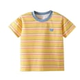 thumbnail image 3 of Qabnzmfo Toddlers Kids Striped T Shirt Boys Girls Cotton Tees Casual Short Sleeve Crew Neck Tee Shirts,Sizes 3M-11 Years, 3 of 4
