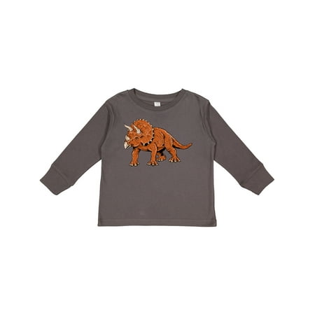 

Inktastic Triceratops Smiling Gift Toddler Boy or Toddler Girl Long Sleeve T-Shirt