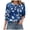 Blue, variant on 3/4 Length Blouses for Women Dressy Casual Sleeve Womens Tops with Smocked Cuffs (Pink, XL)