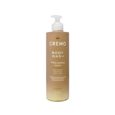 Cremo White Jasmine Amber Body Wash for Women, Notes of White Jasmine, Red Currant, and Sweet Amber, 16 FL OZ