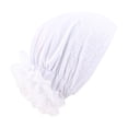 thumbnail image 2 of WZXFASHION Womens Turban Head Wraps with Lace Raised Flower Decoration on Side Part Chemo Turban Head Scarf for Cancer Patient Sleep, 2 of 4