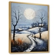 thumbnail image 2 of Designart "Countryside Snowy Simplicity Winter I" Landscape & Nature Floater Framed Wall Art Print, 2 of 7