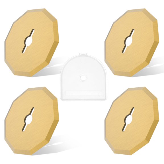 AEVXKHI 4PCS Cut Precisely Replacement Rotary Blade Rotary Cutter Blade for RC2600K RC2601 RC2602 WX080L Enduring Cordless Electric Scissors Knife Edge for Cutting Paper