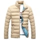 thumbnail image 1 of Caones Parkas de Manga Larga Para Hombres Sólidos Casuales de Collar Con Cremallera Acolchada Espesas Chaquetas Odeerbi ODB-4, 1 of 3