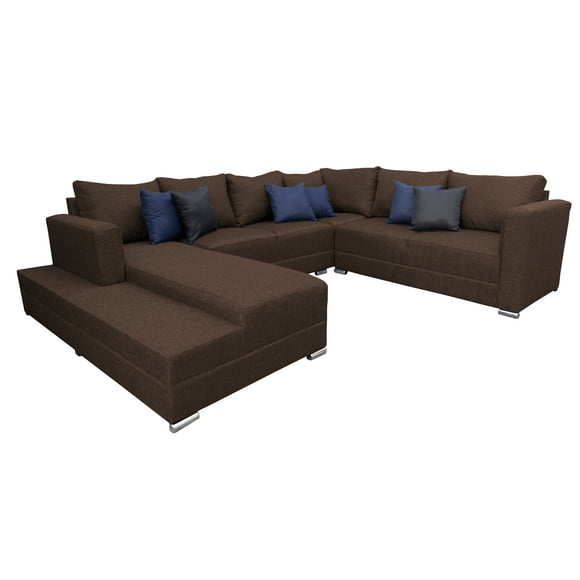 Sala Esquinera en U Corbel Chocolate 4 salas en 1 200x315x255 cm EL BAZAR STORE Moderna modular