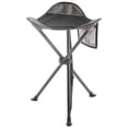thumbnail image 1 of PORTAL Taburete trípode plegable alto para acampar al aire libre caminar caza senderismo pesca viajes, soporte 225 libras, 1 of 5