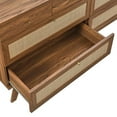 thumbnail image 6 of Dresser Drawer Chest, Walnut, Wood, Bedroom Living, Modern Contemporary HB36053, 6 of 8