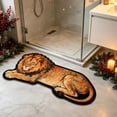 thumbnail image 4 of Kojanyu Polyester Lion Tiger Wolf Shaped Area Rug, Creative Decorative Floor Mat, Irregular Accent Rug for Bathroom Living Room Bedroom Indoor Home., 4 of 6
