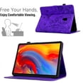 thumbnail image 2 of Case for Galaxy Tab A 10.5 2018 T590 T595, PU Leather Flip Case with Credit Card Slot Auto Sleep/Wake Kickstand Shockproof Full Body Ptotective for Galaxy Tab A 10.5-Inch Tablet, Purple, 2 of 10