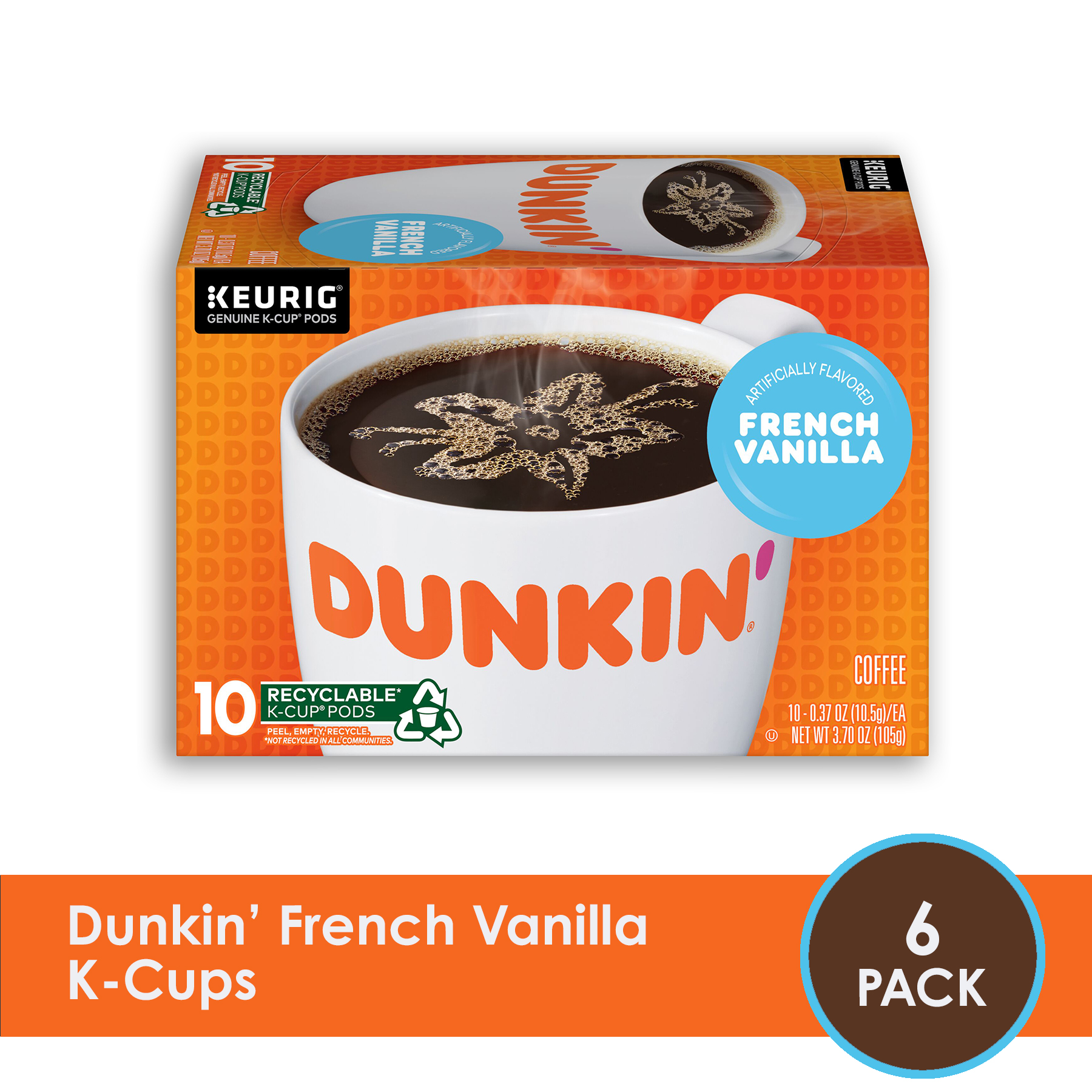 Dunkin' French Vanilla KCup Pods, 60 Count
