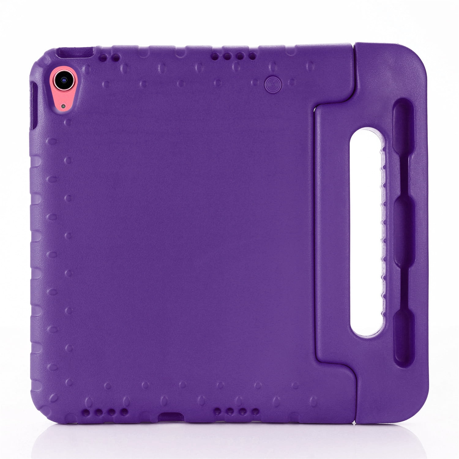 Allytech Kids Case for Apple iPad 10th Generation 10.9 inch 2022 with Pencil Holder/Rotating Stand Handle/Foldable Kickstand Kid-Proof Girl Boy Soft EVA Foam Shockproof Rugged Heavy Duty Cover, Purple