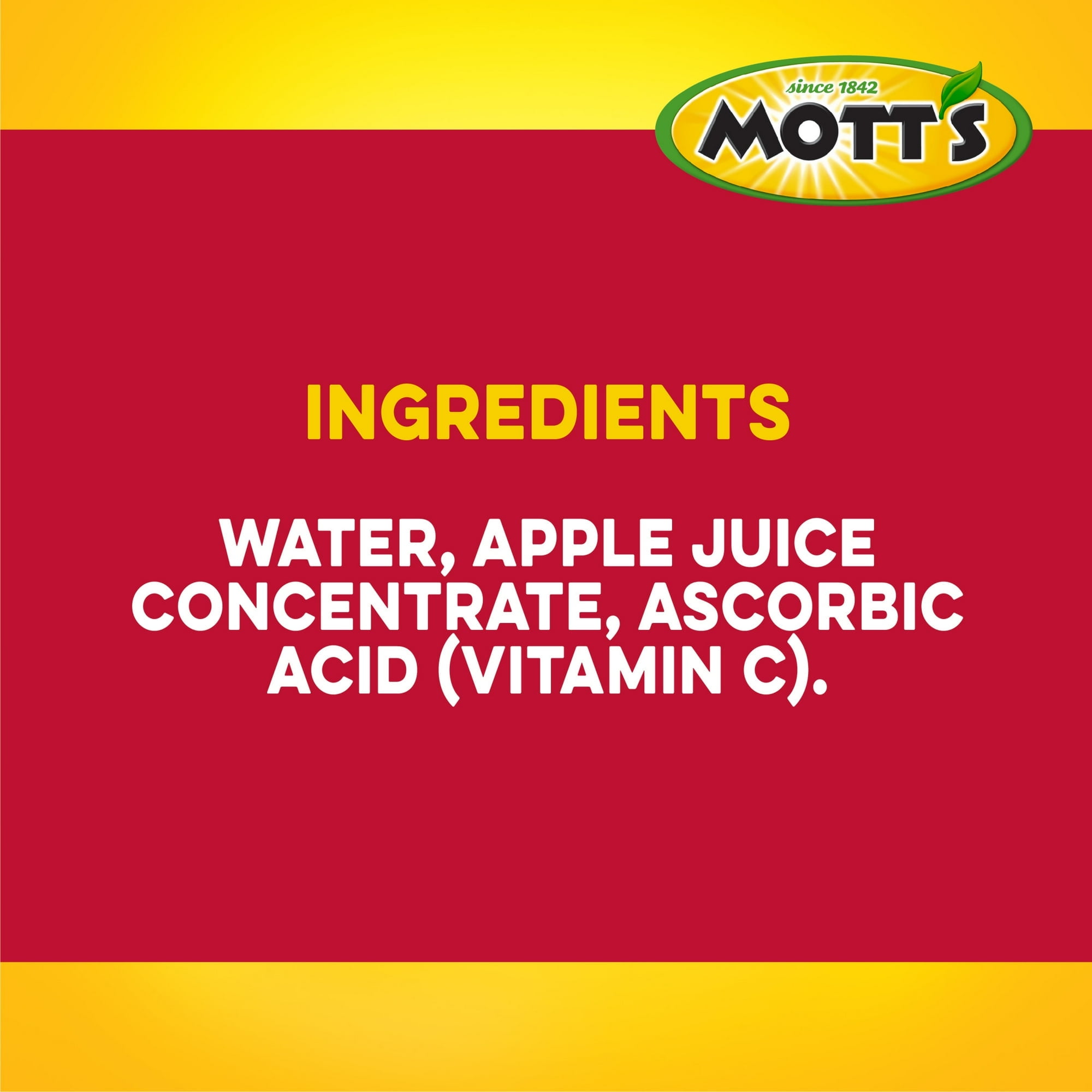 (8 pack) Mott's 100% Juice Original Apple Juice, 48 fl oz, Bottle