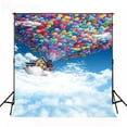 thumbnail image 2 of BSDHOME Polyester 5x7ft Blue Sky Backdrops Fantasy Balloons New Photo Studio Backdround Photo Props Photo Shoot Backdrop, 2 of 4