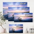 thumbnail image 4 of Designart ' VIbrant Sunset Over Fishing Boat By The Shore ' Lake House Canvas Wall Art Print, 4 of 4