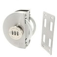 thumbnail image 3 of deevoka Frameless Glass Door Lock Mechanical Password Lock for Home Malls Shower Room Round Single Door, 3 of 9