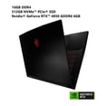 thumbnail image 3 of Laptop MSI Thin GF63 12VE-899 MX Intel Core I5-1245H Nvidia Geforce RTX4050 16GB RAM 512 GB SSD + Mouse, 3 of 4