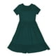 thumbnail image 4 of Vestido de playa con cuello cuadrado para mujer: corte A plisado, cuello cuadrado, ligero, informal/vacaciones, tejido transpirable., 4 of 4