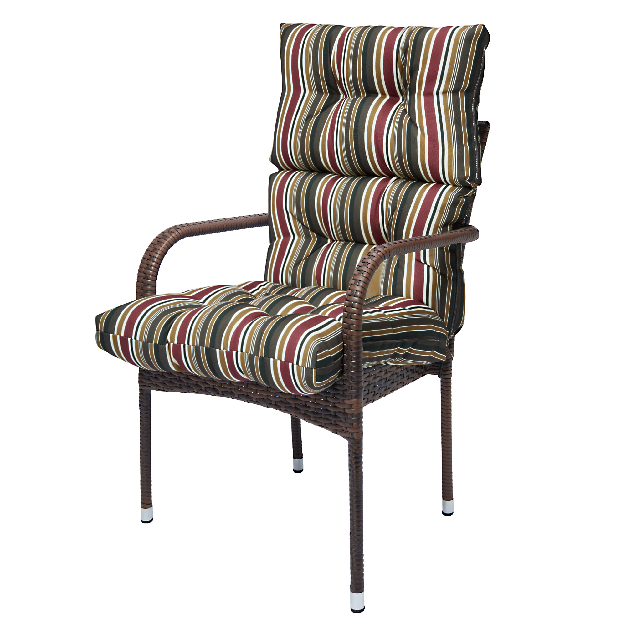 44x21 inch Outdoor Chair Cushion, 2/4pcs High Back Chair Cushions Patio Garden High Rebound Foam Chair Cushion Waterproof Polyester Seat Cushions or Home Patio Garden Decor - image 4 of 6