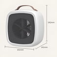 thumbnail image 3 of HIBIBUD 2026 New Space Heater,Battery Powered Compact Electric Mini Fan Winter Electric with Thermostat High Output for Home Bedroom Desk Indoor Use,Yellow, 3 of 7