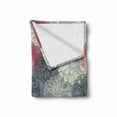 thumbnail image 2 of Dahlia Flower Soft Flannel Fleece Blanket, Hand Drawn Repeating Big and Small Flowers Motif with Color Element Effects, Cozy Plush for Indoor and Outdoor Use, 50" x 70", Multicolor, by Ambesonne, 2 of 6