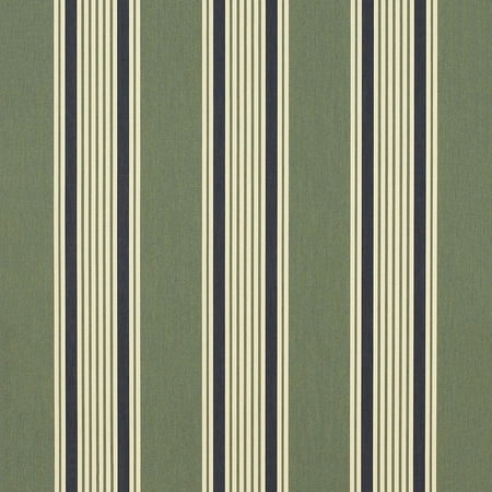 Sunbrella - Sunbr 46" Stripes Premium 4995 Ashford Forest, Marine/Awning Fabric, 100% Solution Dyed Acrylic, 40,000 Double Rubs, Sample 9"X9"