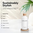 thumbnail image 2 of Set dispensador de jabón Brighter Barns, vidrio blanco, 500 ml, 2 of 7