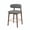 26"-Gray, variant on Hawsaiy Counter Height Bar Stools Set of 2, 26" Solid Wood Barstools with Curved Back, Upholstered Fabric Seat & Metal Footrest, Mid-Century Modern Kitchen Island Chairs, Cream