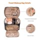thumbnail image 2 of Bolsa de maquillaje de viaje TBTOTRA con organizador de joyas negra, 2 of 8