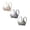 White, variant on Mixed Color 3Pcs Running Shockproof Sports Fixed Cup Bra | Women's Underwear Clearance! White M