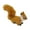 Brown, variant on Luolandi Artificial Squirrel Figurine Plastic Miniature Simulation Animal Ornament for Fireplaces Table Display Cabinets and Garden Decor White