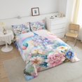 thumbnail image 4 of Erosebridal Cartoon Castle Bedding Twin Comforter Set,Balloon Flower Down Comforter,Dreamy Princess Bedding Sets Twin with Comforter,Breathable Floral Room Decor,Reversible,2-Piece, 4 of 8
