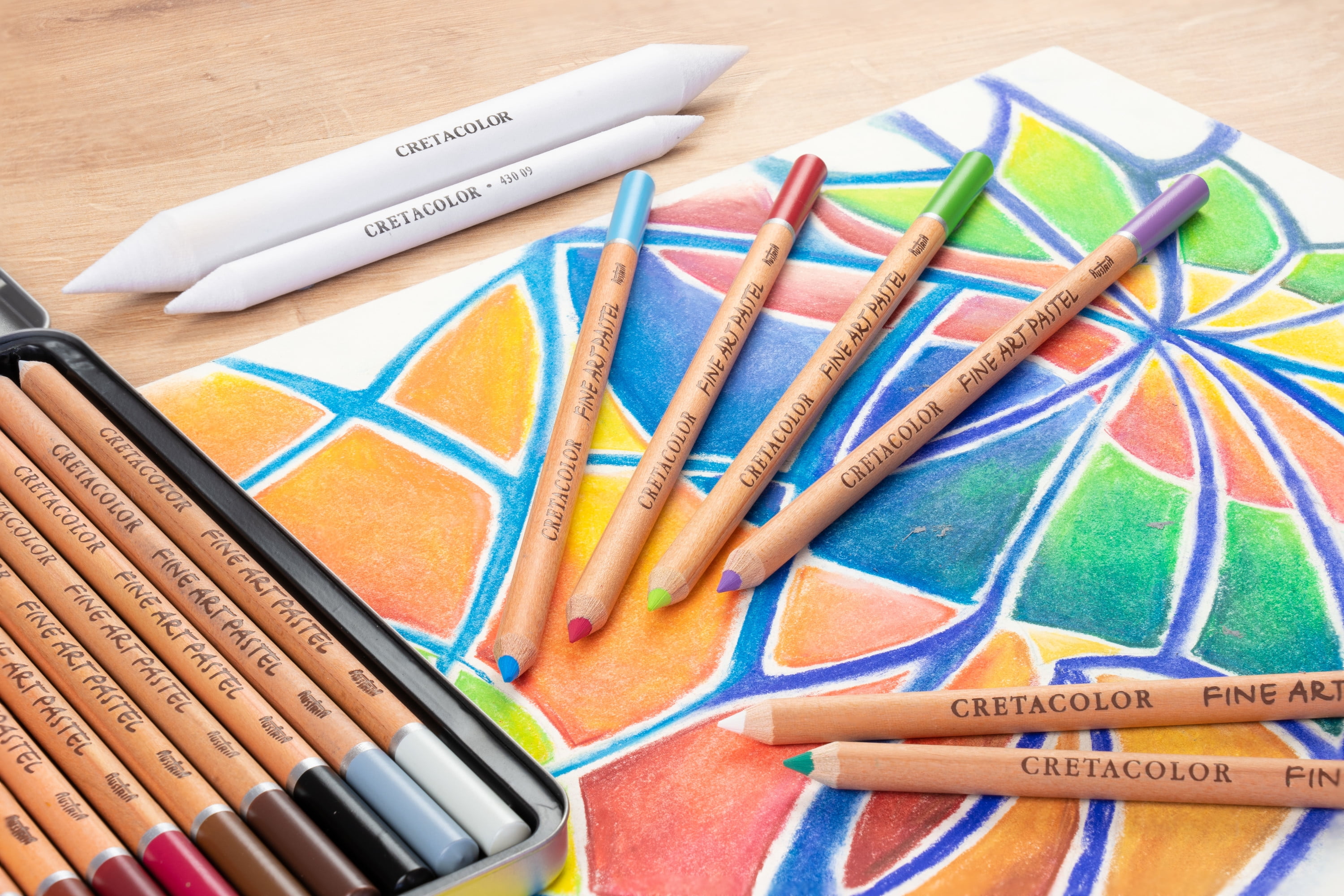 Cretacolor Fine Art Pastel Pencil Sets, Fine Art Pastel Pencil Set of 72