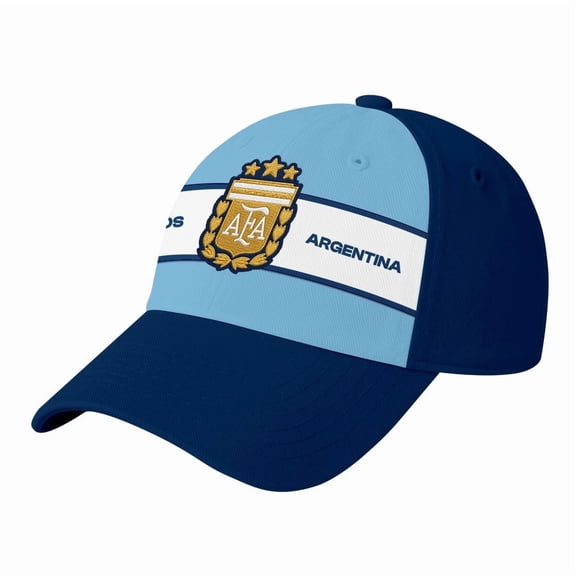 Men's 1863FC Navy Argentina National Team Striped Band Adjustable Hat