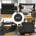 thumbnail image 7 of EighteenTek Privacy Pop Bed Tent Canopy Sleeping Space for Queen Size Bed Charcoal Black, 7 of 7