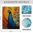 thumbnail image 3 of Diamond Art Kits for Adults - 5d Peacock Elegant Feathers Vivid Colors Diamond Painting for Adults, Diamond Art for Adults Beginners, Diamond Painting Kits for Adults for Home Wall Decor, 3 of 7