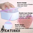 thumbnail image 2 of Paquete de 2 cuencos para remojo de uñas, recipiente para remojo de uñas, removedor de esmalte de Gel acrílico, herramienta para Spa para manicura, 2 of 5