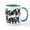 White/Blue Inside, variant on CafePress - Melanin Poppin - 11 oz Ceramic Mug - Novelty Coffee Tea Cup