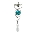 thumbnail image 2 of Electroplated Pendant Wind Chime Pendant Rotating Wind Tail Double Spiral Small Crystal Pendant, 2 of 3