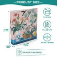 thumbnail image 3 of FORMRS 3 Ring Binder 1.5 inch with Pockets Set of 2 Clip Board 200 Sheets Capacity, Vibrant Flowers, 3 of 8