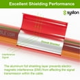 thumbnail image 7 of Syston Fire Alarm Security Burglar Station Wire Cable, 16/2 100 ft 100% Solid Copper Shielded FPLP/CL3P/FT6/CMP Plenum-Rated UL and/or ETL Listed, 16 AWG UV Resistant RoHS for Indoor/Outdoor Use, 7 of 7