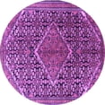 thumbnail image 1 of Ahgly Company Indoor Round Persian Purple Traditional Area Rugs, 3' Round, 1 of 4