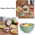 thumbnail image 4 of Wheat Straw Bowls Set Unbreakable Cereal Bowls Dinner Bowl Sets Non-Toxin Dishwasher & Microwave Safe BPA Free and Healthy (9 Pcs 24 Oz), 4 of 8