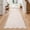 Beige, variant on HOMERRY 2' x 6' Brown Scalloped Washable Runner Rug for Kitchen Modern Solid Bordered Accent Throw Carpet for Bedroom Non-Slip Floor Cover Room Home Decor