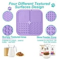 thumbnail image 3 of LUKITO Licking Mat for Dogs & Cats 2 Pack with Suction Cups, Dog Peanut Butter Lick Pads for Boredom Reducer, Perfect for Bathing Grooming, 3 of 7