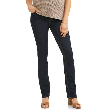 Oh! Mamma Maternity Straight Leg Jeans with Full Panel - Available in Plus