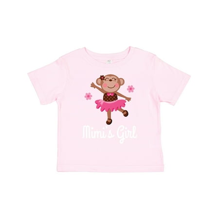 

Inktastic Mimi Girl Ballerina Monkey Gift Toddler Toddler Girl T-Shirt