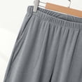 thumbnail image 6 of Mlzmgr Pants for Men Elastic Waist Pajama Pants Soft Comfy Homewear Lounge Trousers Summer Trendy, 6 of 8