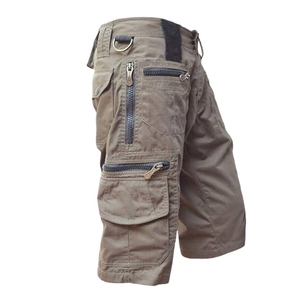 WILLBEST Pantalones Cortos para Hombre, Pantalones Cortos Holgados de Pierna Recta para Verano, Tallas Grandes, Tendencia Informal, Pantalones Medianos, Pantalones Cortos Cargo con Bolsa