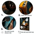 thumbnail image 3 of Designart "Escape On Two Wheels I" Scooter Wall Art Living Room, 3 of 7