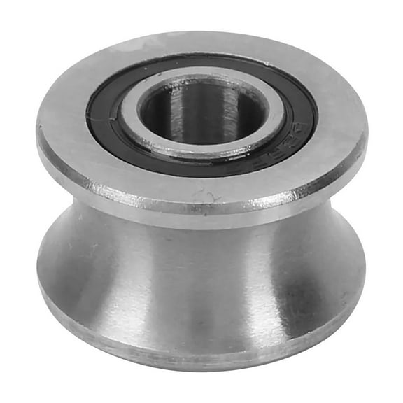 Deep U Round Bottom Track Roller Wheel Stainless Steel Steel Pulley Bottom Track Roller Wheel Rail Ball Wheel 22.5mmx14.5mm 1PCS